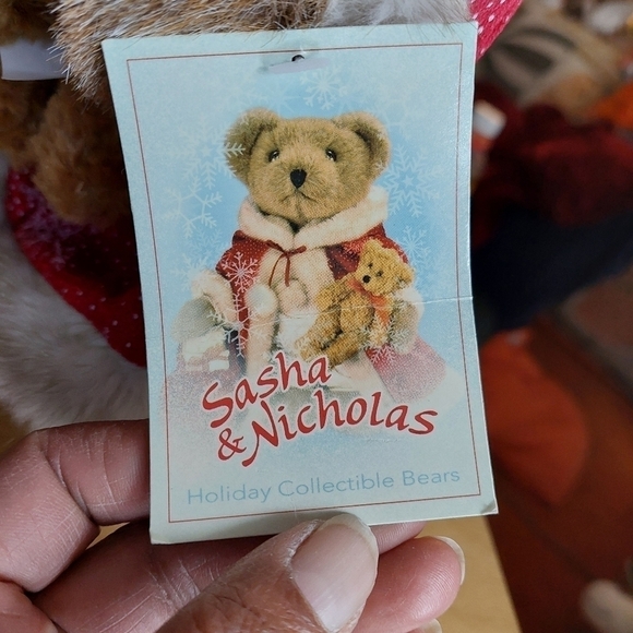 Vintage* 2003 Sasha & Nicholas Teddy Bear with Stand - Picture 6 of 11